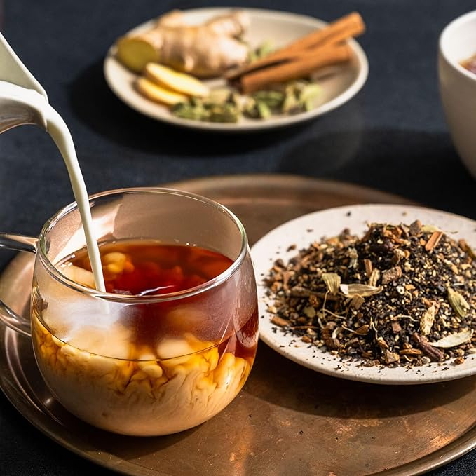 Rishi Tea Masala Chai Black Loose Leaf Tea Blend - Organic, Assam with Whole Spices, Energizing & Caffeinated - 4 Ounces, 9+ Servings - Bloomnest