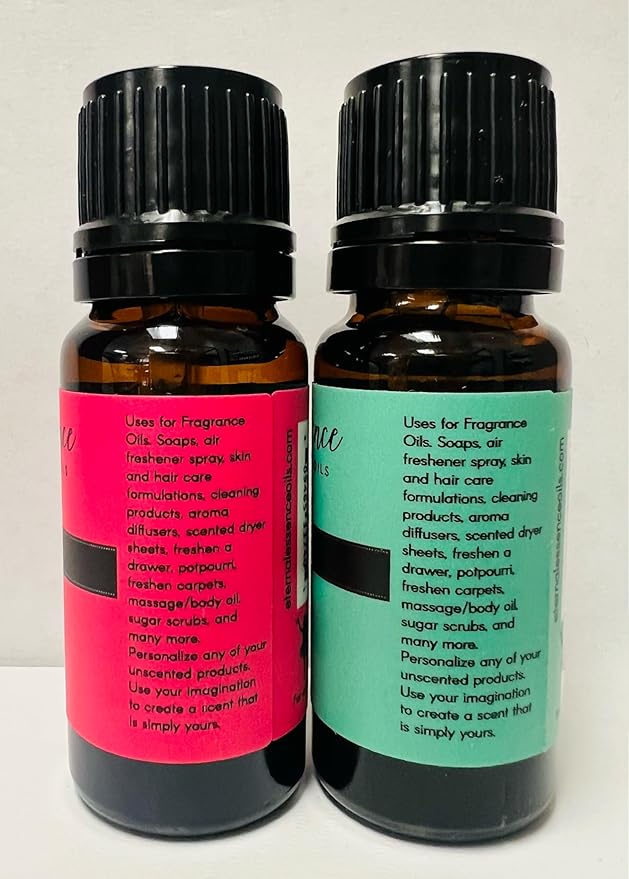 Eternal Essence Oils 2 Pack 10ml Premium Fragrance Oil - Chocolate Mint & Peppermint - for Candle, Soap Making, Aromatherapy, Diffusers, Home Care, & Humidifiers EternalEssenceOils