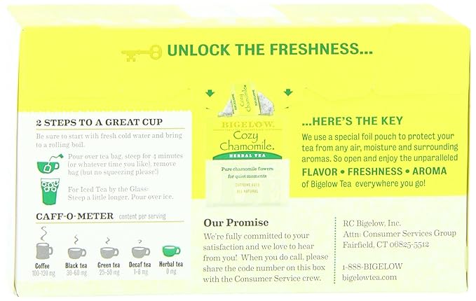 Bigelow Cozy Chammomile Herbal Tea, 20-count (Pack of6) - Bloomnest