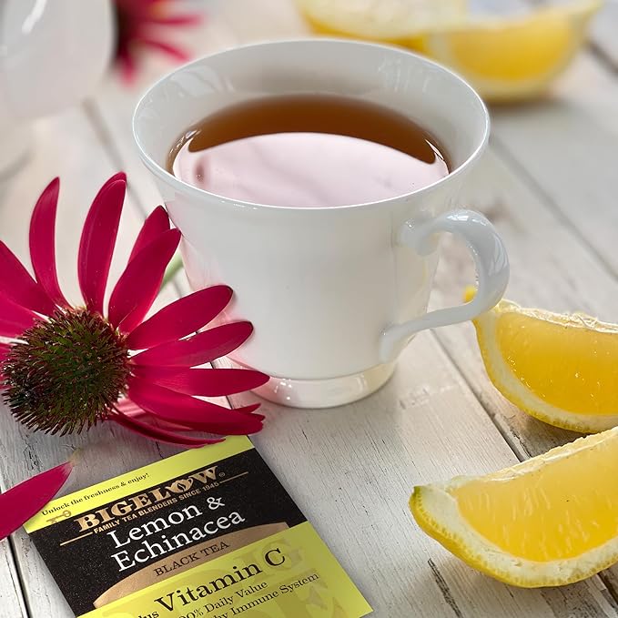 BigelowTea Lemon and Echinacea Black Tea 18ct - Bloomnest