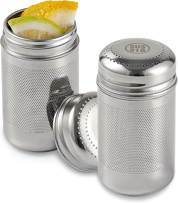 316L Stainless Steel Fruit Infuser for Water Bottles & Pitchers,BPA-Free Plastic-Free,Hot/Cold Safe Dishwasher Safe(2-Pack) - Bloomnest
