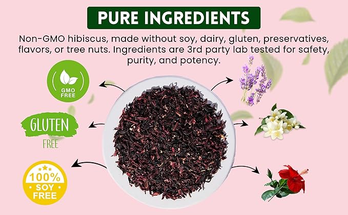Attaya Hibiscus Tropical Herbal Tea Bags | Lowers Blood Pressure & Supports Heart Health | PCOS | Liver Health | Cholesterol | Antioxidants & Vitamin C | Caffeine Free | non-GMO | 35 Pyramid Tea Bags - Bloomnest