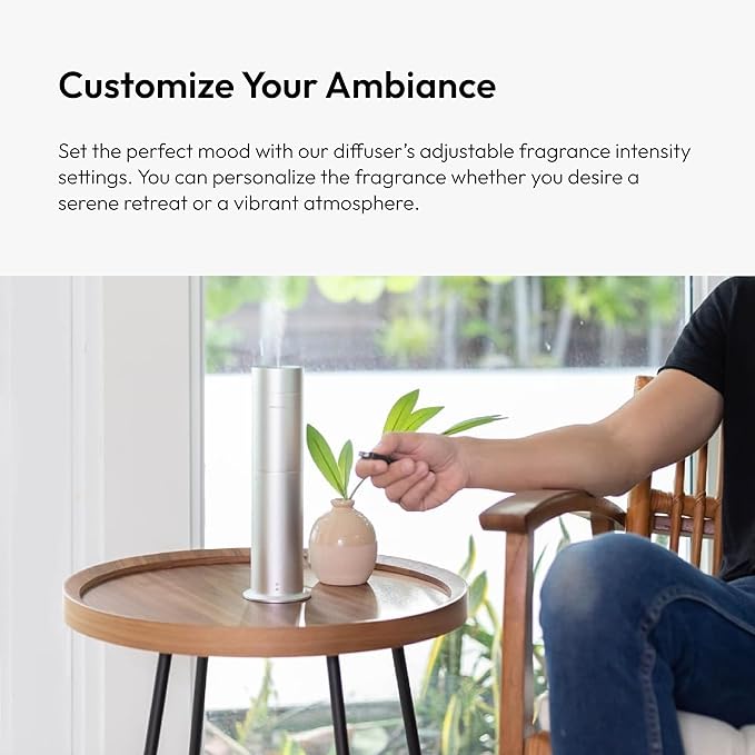 Aroma360-Mini Pro Scent Diffuser-Aroma Diffuser for Essential Oils-Cold-Air Diffusion-600sq.ft. Coverage-Waterless Air Diffuser-Green-Works Exclusively with Pro Pod Bottles - Bloomnest