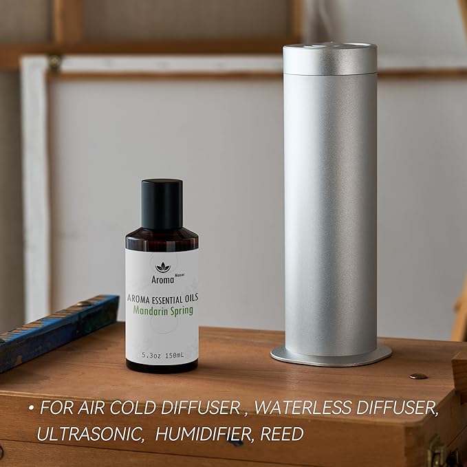Hotel Diffuser Oil - Mandarin Spring Essential Oils for Scent Diffuser - Tangerine, Lime, Gardenia, Green Grass -Home Luxury Scents Aroma Fragrance for Home, Office - Bloomnest