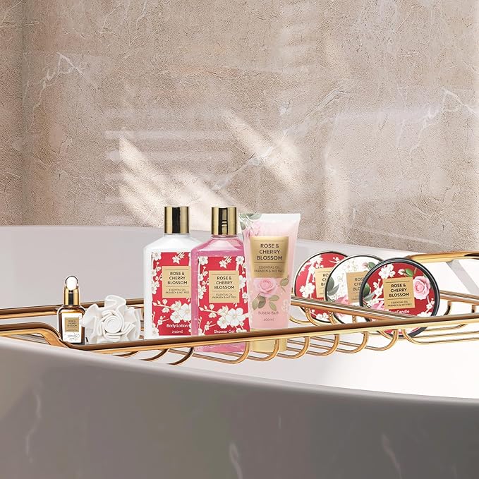 Valentines Day Gifts for Mom Spa Gift Set for Women 17Pcs Luxury Bath & Body Gift Set Beauty Care Kit with Necklace | Mothers Day, Birthday, Christmas Gifts for Her Wife Pampering Kit for Travel