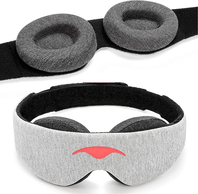 Manta Sleep Cooltherapy Bundle - Sleep Mask + Cool Eye Cups - 100% Total Blackout Mask Paired With Cooling Therapy Cups for Deep Rest, Migraines, Puffy Eyes & Sinus Relief - Bloomnest