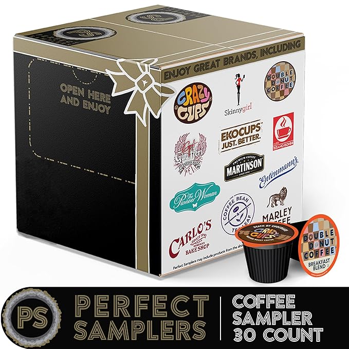 Crazy Cups Custom Variety Pack Sampler, Assorted Single Serve Pods for Keurig K Cups Makers, Coffee, 30 Count - Bloomnest