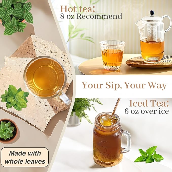 Johou Peppermint Herbal Tea Pods, Compatible with All K-Cup Brewers & Keurig 2.0, 24 pods, Caffeine Free - Bloomnest