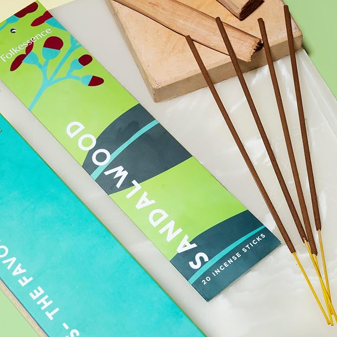 Folkulture Incense Sticks (120 Sticks) | Set of 6 Premium Incense For Meditation, Aromatherapy | No Charcoal,Organic, Non Toxic, 45 Mins, Long Burning Lavender, Frankincense, Nag Champa Insence-Sticks FOLKULTURE