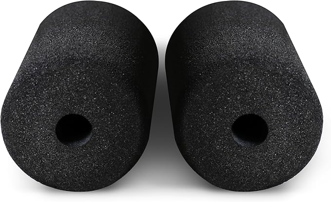 WF Athletic Supply Foam Foot Pads, Foam Roller for Gym Exercise Machines Equipment Replacements, Roller Pad for Leg Extension, PEC Deck Pads for Weight Bench, Sold by Pair (6” x 4” OD x 0.875” ID) - Bloomnest
