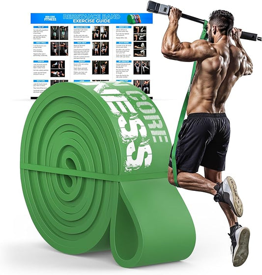 Pull Up Assistance Resistance Bands - Long Loop Power Bands for Men and Women - Strength Power Flexibility Training at Home & Gym - Ebooks & Workout Chart Included by Iron Core Fitness - Bloomnest
