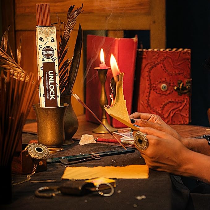 Witchcraft Incense Sticks - Total 120 Insence-Sticks (20 Insense x 6 Inscents) - for Wiccan Witches Brew Wicca Witch Voodoo Spell Pagan Black Magic Protection Against Jealousy + Burner Holder - Bloomnest