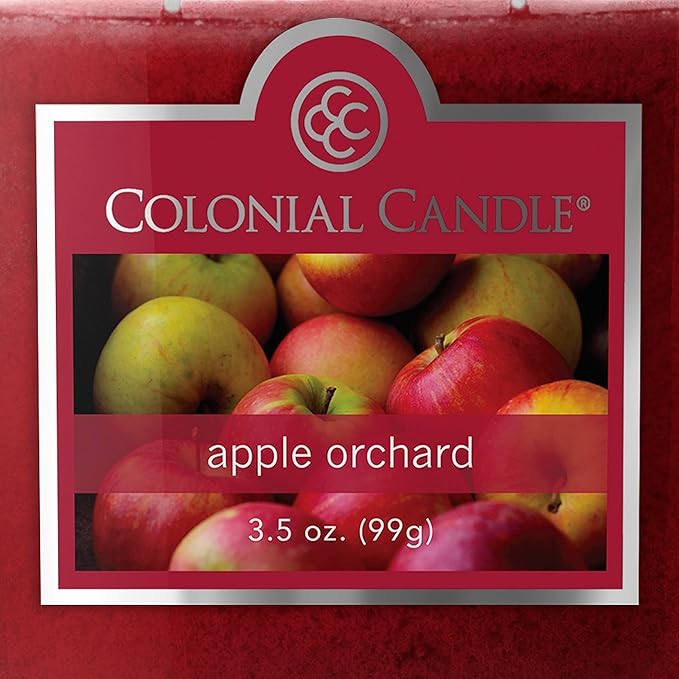 Colonial Candle Apple Orchard Scented Jar Candle, 2 Wick, 3.5 oz, Mottled Wax Candle - Bloomnest