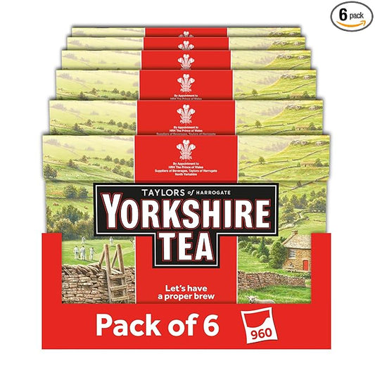 Taylors of Harrogate Yorkshire Red, 160 Count (Pack of 6) - Bloomnest