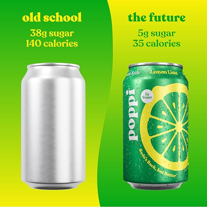 Poppi Sparkling Prebiotic Soda Beverage with Apple Cider Vinegar, Seltzer Water and Fruit Juice, Party Starters Variety Pack, 12 Fl Oz, Pack of 12, Packaging May Vary - Bloomnest