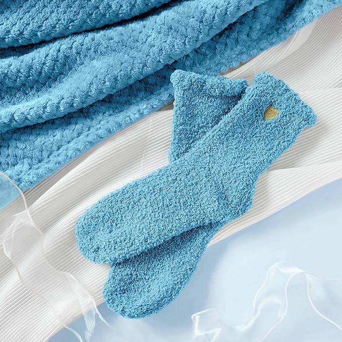 Self Care Get Well Soon Gifts for Women, Luxury Ocean Spa Gift Basket with Flannel Blanket - Unique Birthday Christmas Mother's Valentines Day Gifts for Mom Wife Girlfriend Best Friend Sister Her