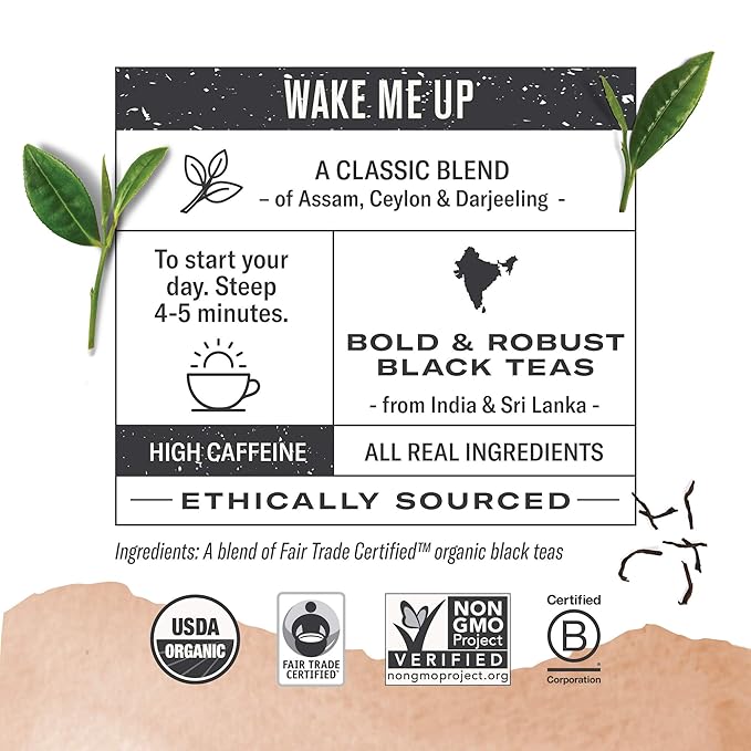 Numi Organic Tea Breakfast Blend, 18 Count Box of Tea Bags, Black Tea (Packaging May Vary) (Pack of 2) - Bloomnest