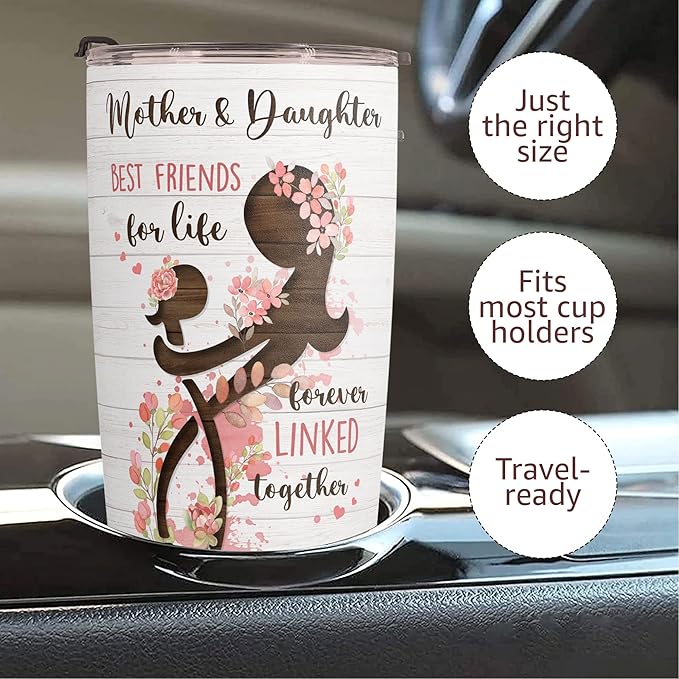 Macorner Mothers Day, Birthday Gifts for Mom Nana From Daughter - Gifts For Grandma - Stainless Steel Tumbler 20oz - Bloomnest