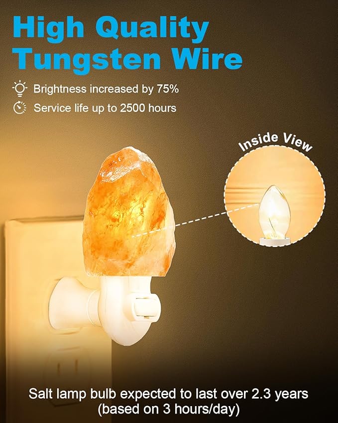 Night Light Bulbs - 4W Dimmable Warm White - E12 Base - Small Clear Glass, C7 - Bloomnest