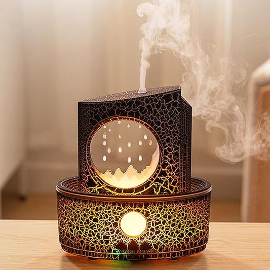 Aromatherapy Humidifier for Sleep Relaxation, Raindrop Humidifiers,Aromatherapy Diffuser with 3 LED Color Changing Lights and Auto-Off, Air humidifier Suitable for Home, Office - Bloomnest