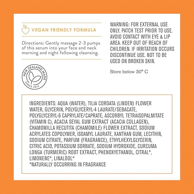By Nature Vitamin C + Collagen Face Serum - Restore and Energize Tired Skin with Brightening Vitamin C, Plumping Collagen, Plus Texture Enhancing Turmeric - Premium Skin Care Serum for Face - 3fl. oz. - Bloomnest
