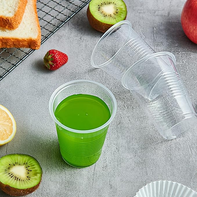 Lilymicky 500 Pack 7 oz Clear Plastic Cups, Disposable Drinking Cups, Plastic Party Cups for Birthday Parties, Picnics, Ceremonies, and Any Events - Bloomnest