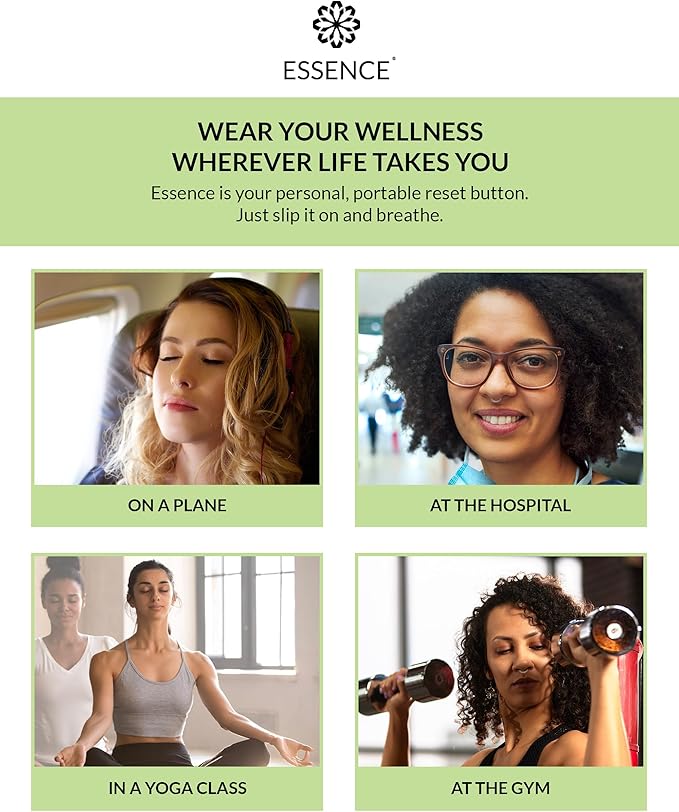Essence Wearable Aromatherapy Nasal Diffuser – Stress Relief Essential Oil Nose Ring – Personal Scent Clip for Travel, Work & Everyday Use – Made in USA - Bloomnest