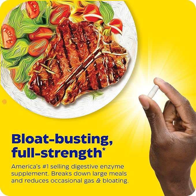 Enzymedica Digest Gold + ATPro, Maximum Strength, Fast-Acting, Helps Digest Large Meals, for Bloating and Gas, 90 Capsules - Bloomnest