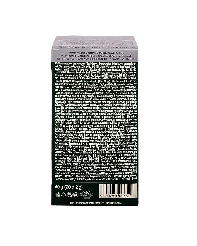 AHMAD TEA Tea Earl Grey, 20 CT - Bloomnest