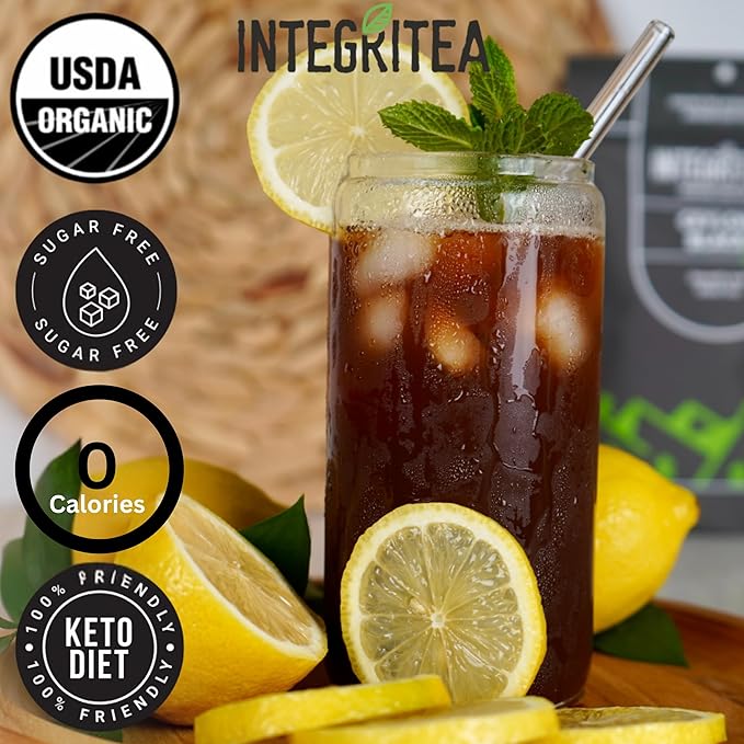 IntegriTEA Ceylon Black Cold Brew Black Tea Bags - 6-Bag Unsweetened Iced Tea Pack for 6 Gallons of Tea - Cold or Hot Brew Organic Iced Black Tea Bags - Bloomnest