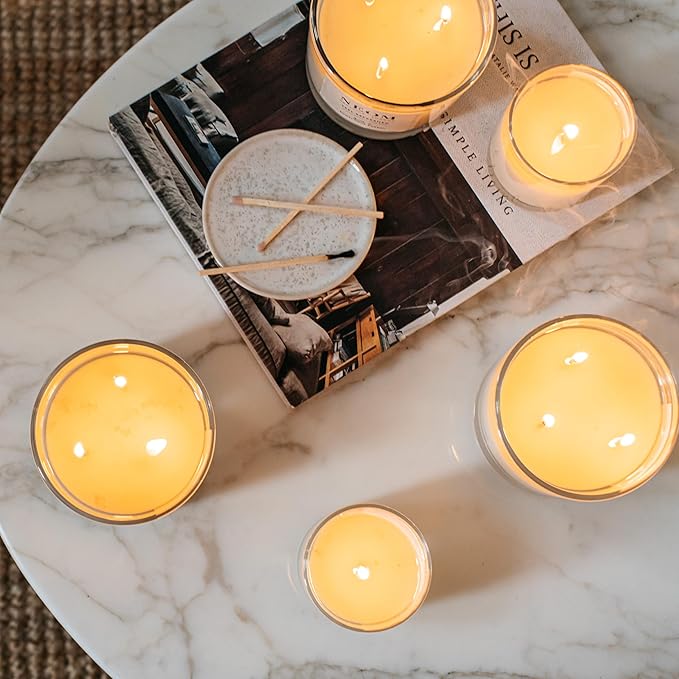 NEOM- Complete Bliss Scented Candle, 3 Wick | Blush Rose, Lime & Black Pepper | Essential Oil Aromatherapy Candle | Scent to De-Stress - Bloomnest