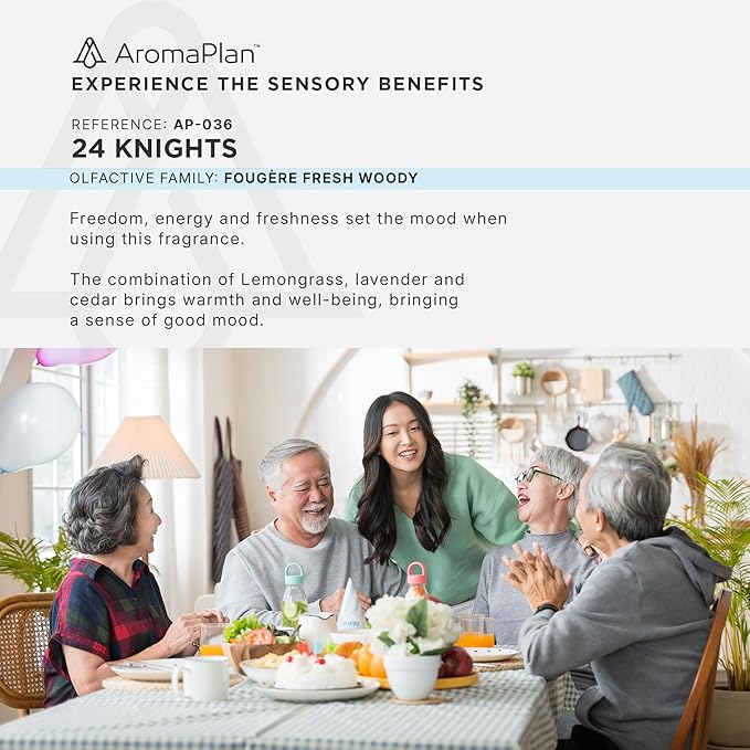 AromaPlan Hotel Scents 24 Knights 16 Fl Oz (473ml), Home Luxury Aroma & Hotel Diffuser Oil- Hotel Diffuser Oil for Aromatherapy- USA Made, Bigger Bottle, Bolder Aroma & Longer Lasting - Bloomnest