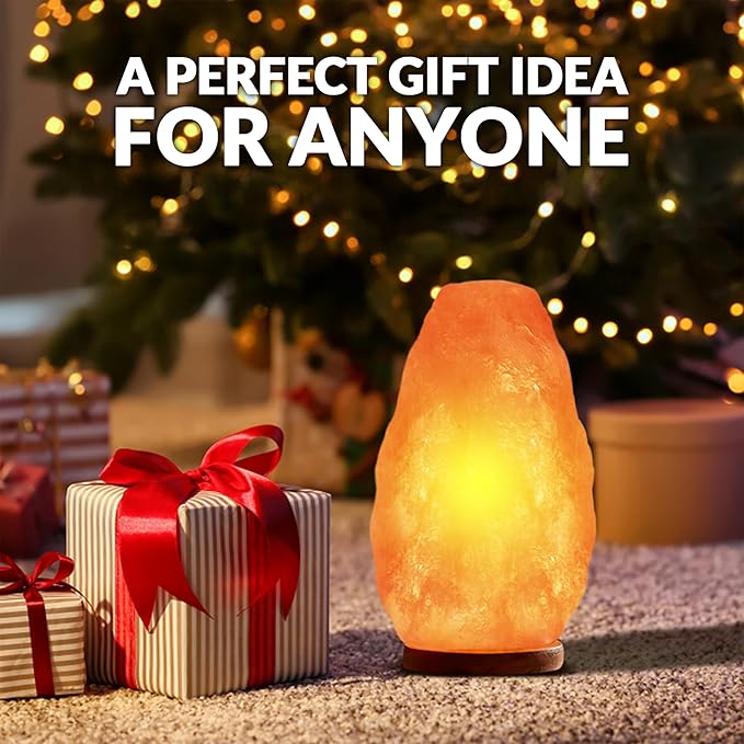 Himalayan Glow Salt Lamp with Dimmer Switch 5-7 lbs, Orange