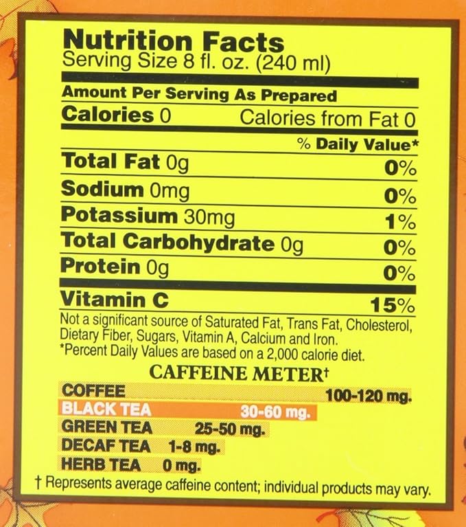 Bigelow Tea Pumpkin Spice Black Tea Bags, 20 Count - Bloomnest