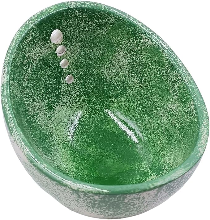 Herb Stripping Bowl with 4 Different Holes Efficient Leaf Removal Tool for Parsley Cilantro Vegetables Durable Resin Kitchen Gadget Veggie Herbs Stripper Imitation Ceramic Pottery Design - Bloomnest