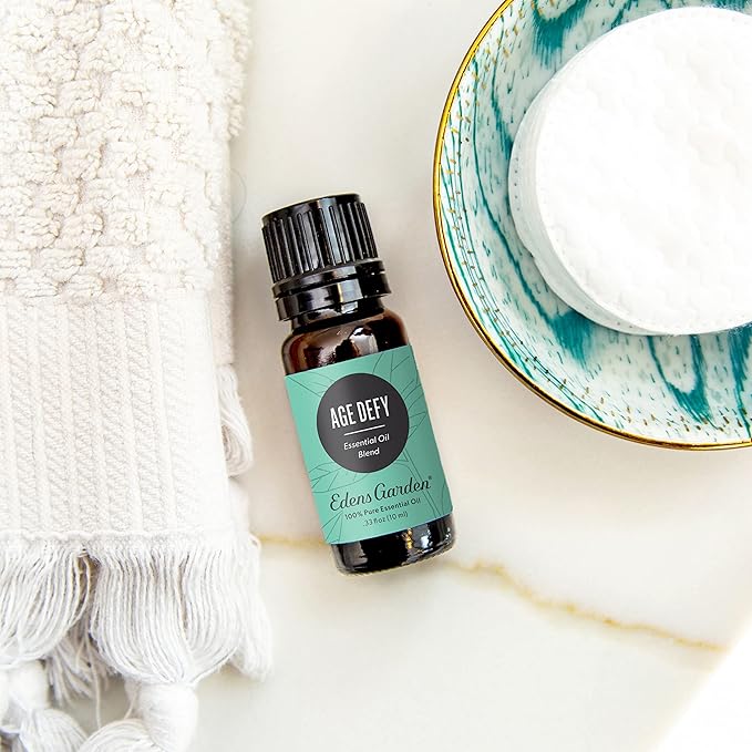 Edens Garden Age Defy Essential Oil Blend- 100% Pure Premium Grade, Undiluted, Natural, Therapeutic, Aromatherapy, The Best for Diffusing, Skin, Face, Kid Safe 10 ml (.33 fl oz) - Bloomnest