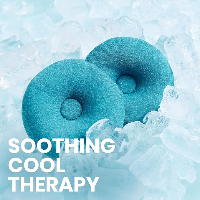 Manta Sleep Cooltherapy Bundle - Sleep Mask + Cool Eye Cups - 100% Total Blackout Mask Paired With Cooling Therapy Cups for Deep Rest, Migraines, Puffy Eyes & Sinus Relief - Bloomnest