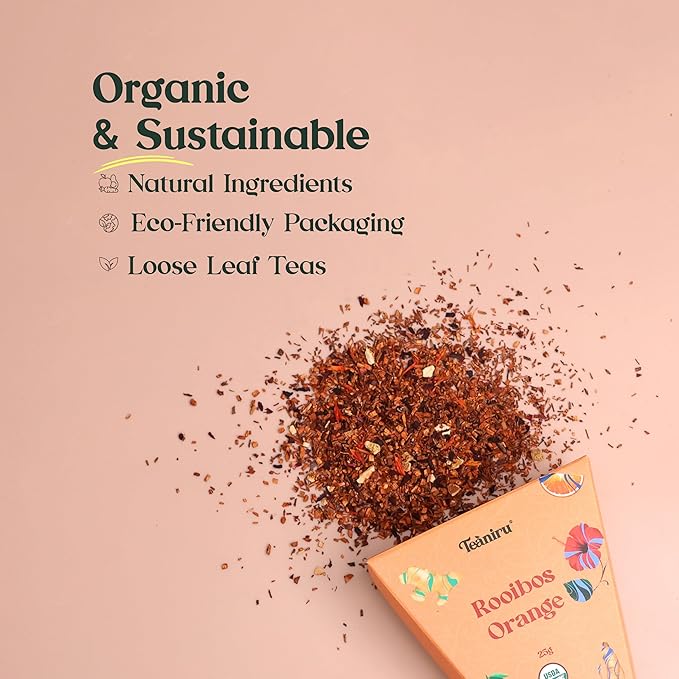 Teaniru, Fruit & Herb Tea Assortment - Pack of 20 | 6 Exotic Flavors x 25 g | Tea Gift Box for Family, Friends & Employees | Bulk Gifts for Corporates & Clients | Thanks Giving - Bloomnest