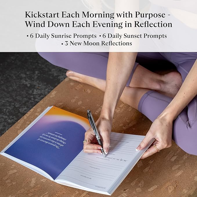 Switch Research Sunrise/Sunset Journal: Science-Backed Daily Gratitude Journal for Women & Gratitude Journal for Men - Powerful Daily Journal Prompts for Mindfulness, Presence, & Habit Transformation - Bloomnest