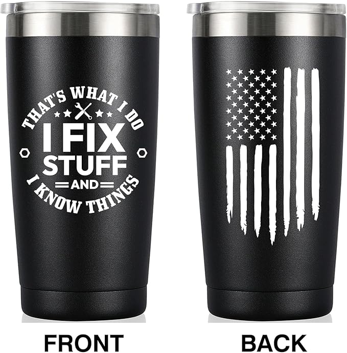 MASGALACC Funny Gifts for Men - Fathers Day, Birthday, Gag Gifts for Men, Him, Dad, Husband, Uncle, Grandpa, Presents for Dad from Daughter Son - 20oz Stainless Steel Tumbler