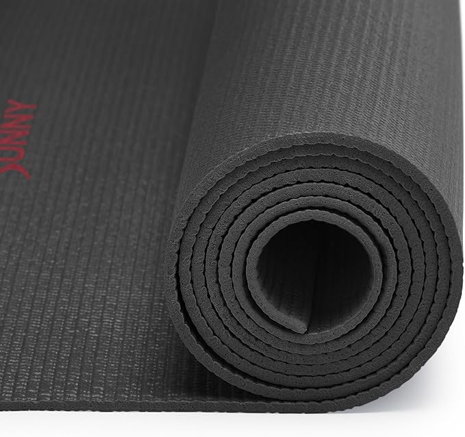 Sunny Health & Fitness Non-Slip Yoga Mat – Durable, Anti-Tear, Lightweight, Cushioned Support for Yoga, Pilates, Stretching Exercises, Meditation and Floor Workouts | Multiple Sizes & Colors - Bloomnest