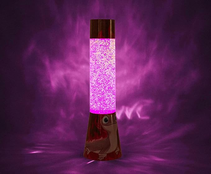Disney Frozen 2 Bruni Salamander Glitter Motion Lamp | LED Light, Bedside Table Lamp for Desk | Home Decor Accessories And Room Essentials | Official Disney Princess Collectible | 12 Inches Tall - Bloomnest