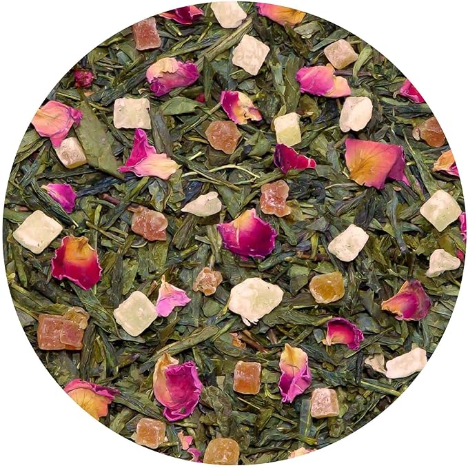 Tiesta Tea - Fruity Paradise, Loose Leaf, Strawberry Pineapple Green Tea, Premium Blend, Medium Caffeinated Green, Make Hot or Iced & Brews Up to 50 Cups, 4oz Refillable Tin - Bloomnest