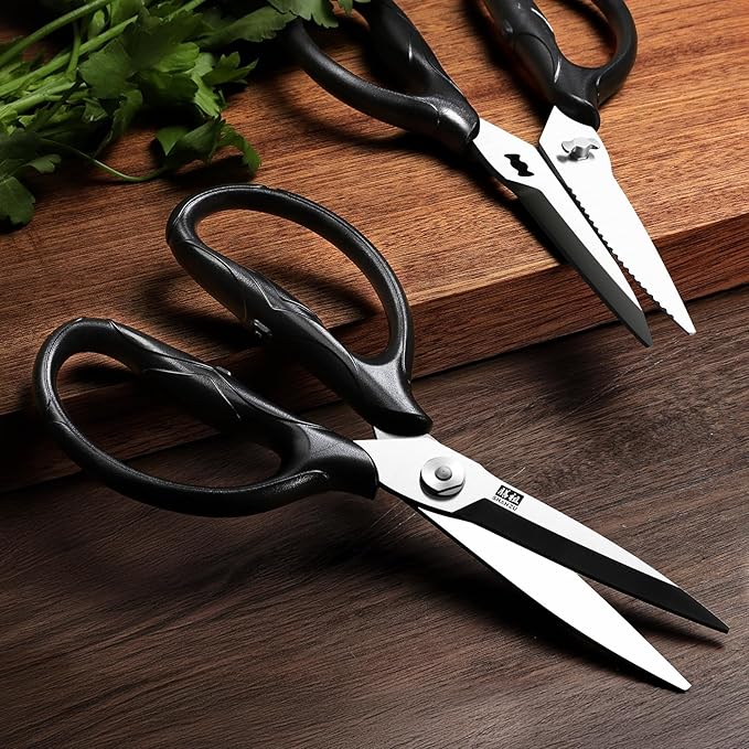 SHAN ZU 8.4" Heavy Duty Kitchen Scissors - Professional Japanese 5Cr15MoV Stainless Steel Shears, All Purpose Detachable Shears for Meat/Herbs/Poultry, Dishwasher Safe, Gift Box Included - Bloomnest