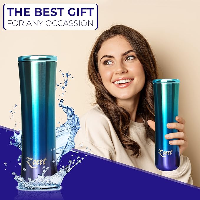 Tea Infuser & All Purpose Thermos Bottle-316 Stainless Steel Insulated Tea Infuser Tumbler for Loose Leaf Tea, Iced Coffee and Fruit-Infused Water- Leakproof Tea Tumbler With Infuser-15oz