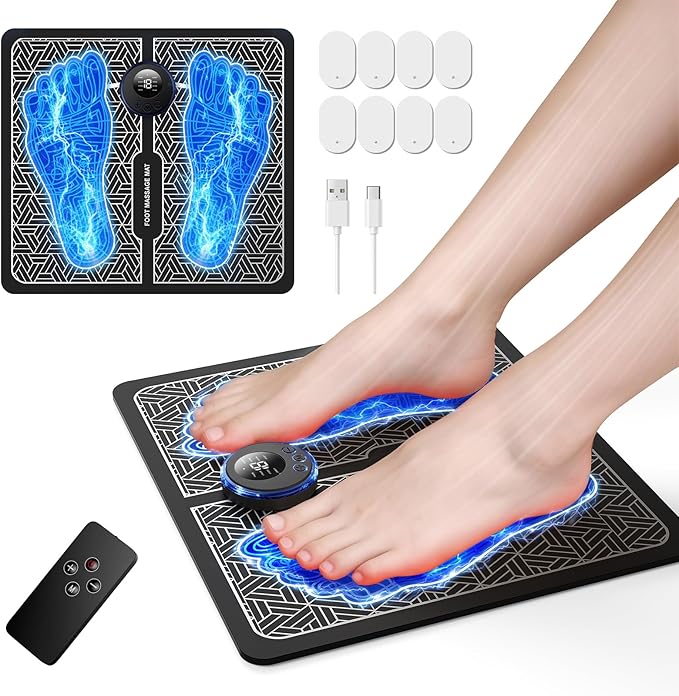 Transcutaneous Electronic Nerve Stimulator and Powered Muscle Stimulation for Pain Relief, EMS Foot Massager Bloomnest