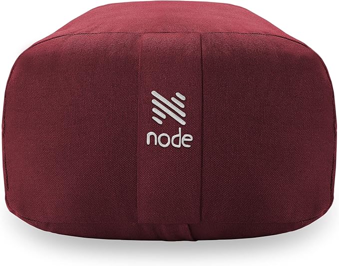 Yoga Meditation Cushion, 25" x 12" Rectangular Bolster with Organic Cotton Cover - Bloomnest