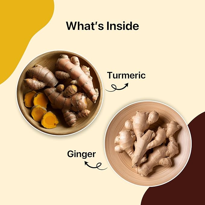 BLUE TEA - Turmeric Ginger Tea - 15 Count - Pyramid Plant Based Tea Bag | CURCUMIN RICH - HERBAL BLEND | Herbal Tea - Caffeine Free - Non-GMO - Vegan - Earthy Flavor - Healthy | Reusable Tin Pack - Bloomnest