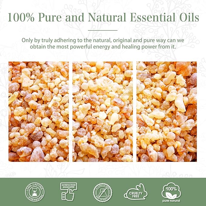 PHATOIL Frankincense Essential Oil 100ML, Essential Oils for Diffuser, Humidifier, Aromatherapy, Perfect for DIY Soap, Candle, Bath Bombs Making PHATOIL