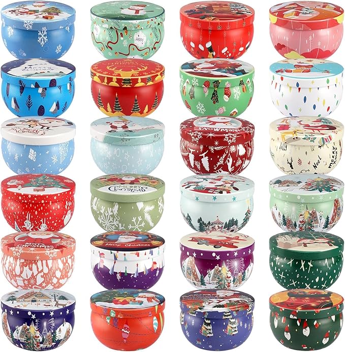 Christmas Candle Advent Calendar 2025 24 Days ScentedTumbler Candle Countdown to Xmas Natural Soy Wax,Christmas Gifts for Adult Women and Men Season & HolidayGifting - Bloomnest
